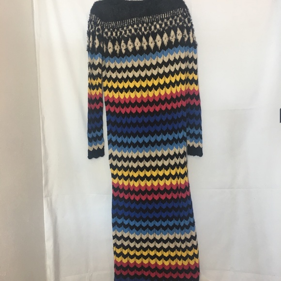 Anthropologie Farm Rio Sweater Dress Chevron L - Picture 3 of 5